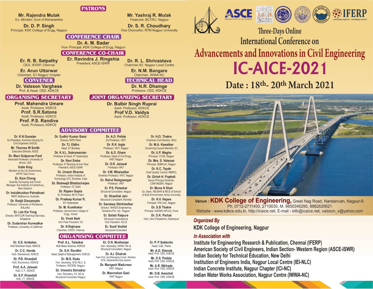 International Conference on “Advancements and Innovations in Civil